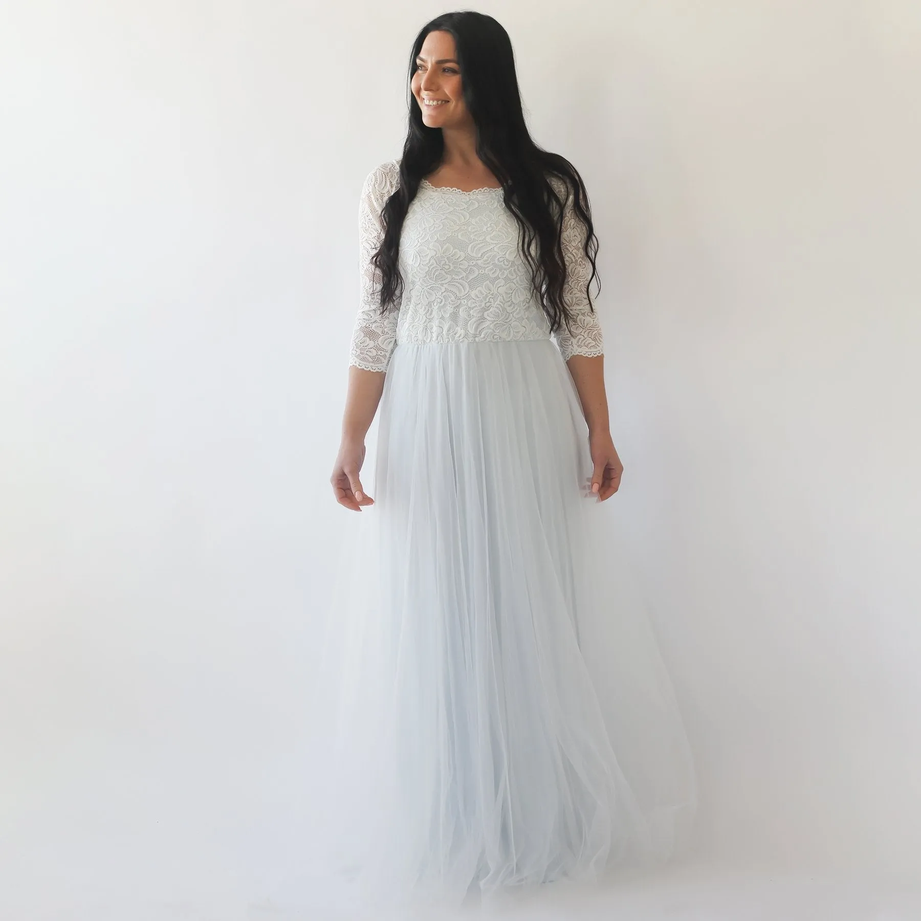 Curvy Two Colors Dress #1134