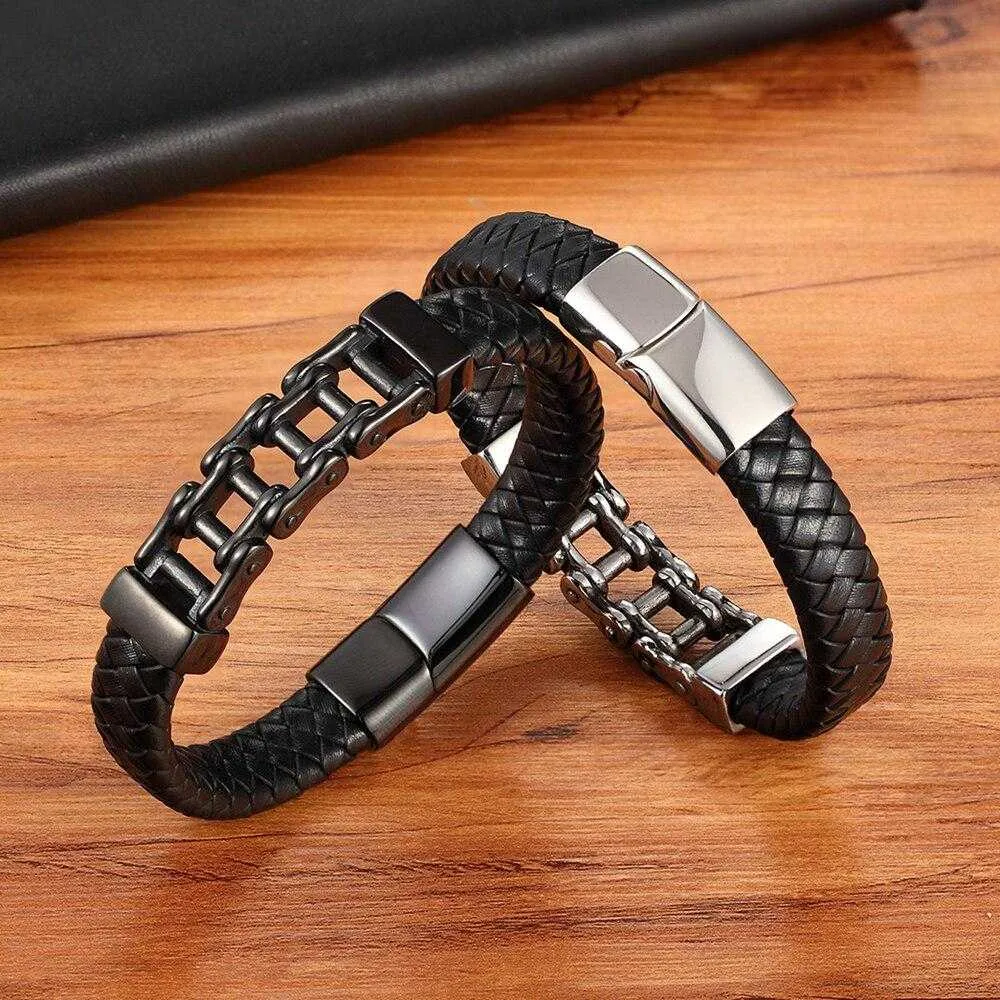 Cycolinks Leather Mini Chain Bracelet