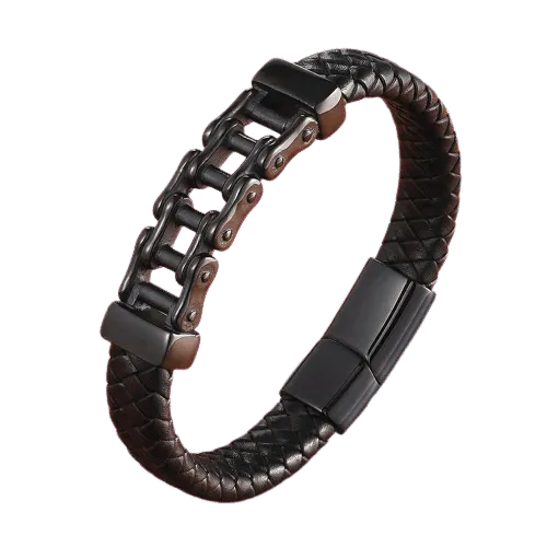 Cycolinks Leather Mini Chain Bracelet