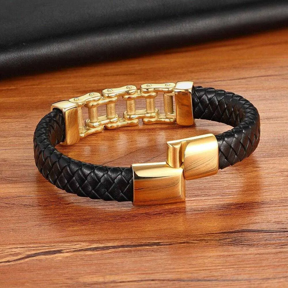 Cycolinks Leather Mini Chain Bracelet