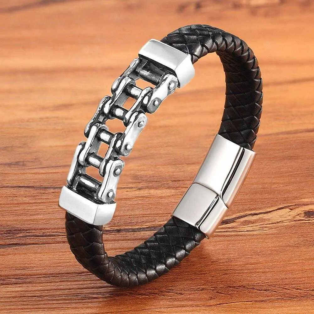 Cycolinks Leather Mini Chain Bracelet