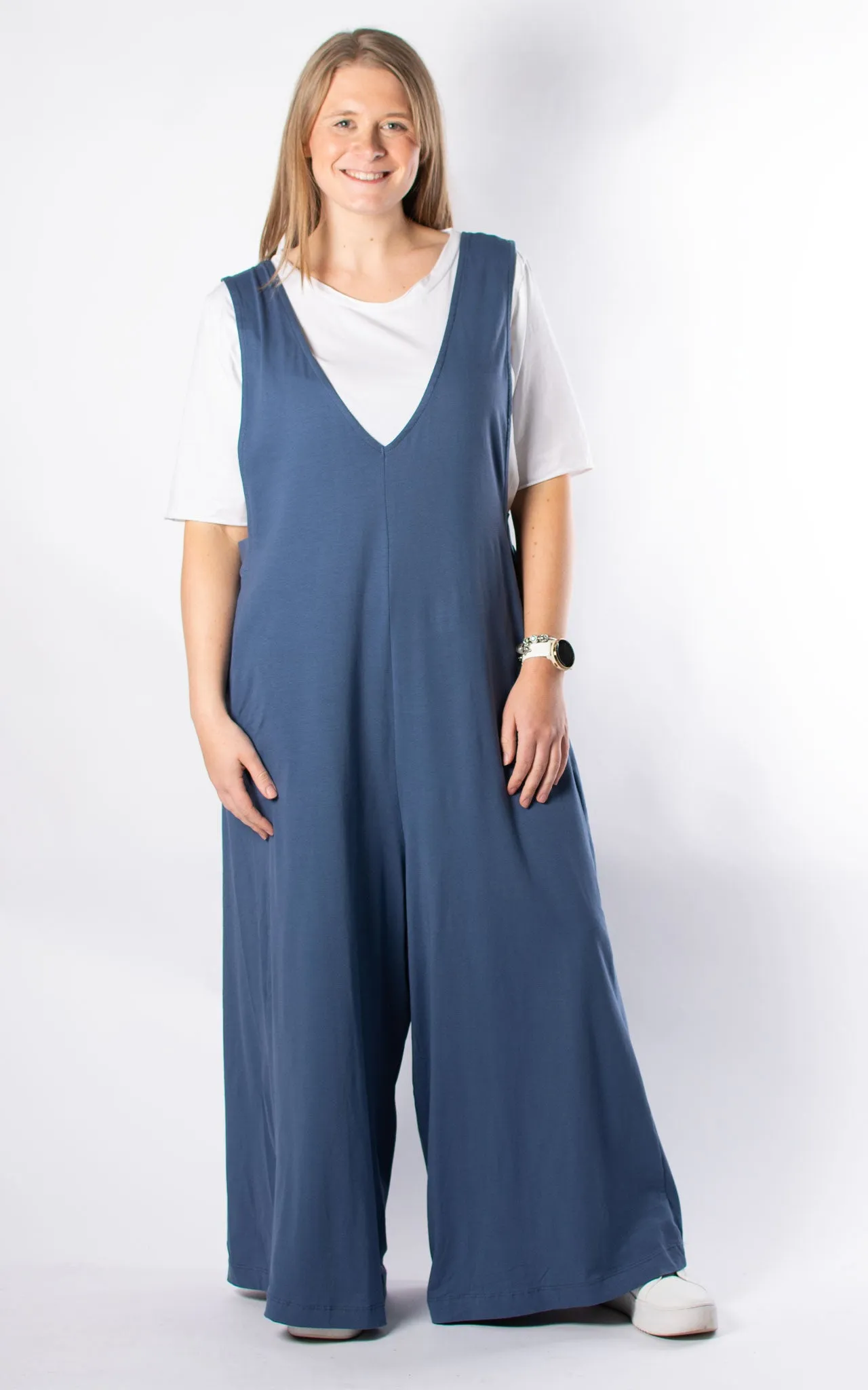 Dana Jersey Jumpsuit | Denim