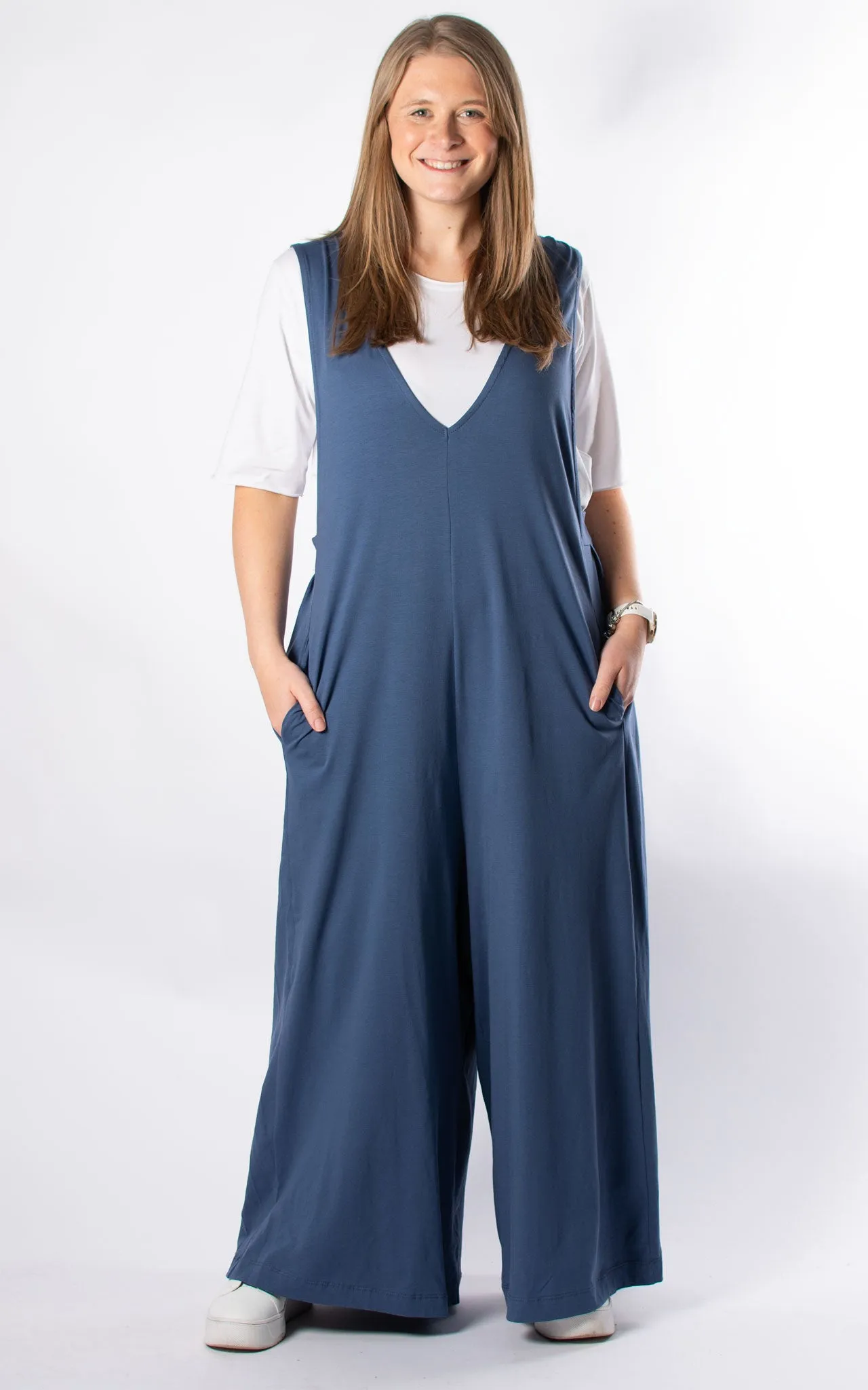 Dana Jersey Jumpsuit | Denim
