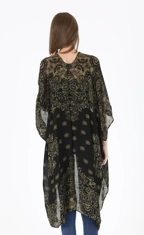 DANCE NIGHT PRINTED KIMONO