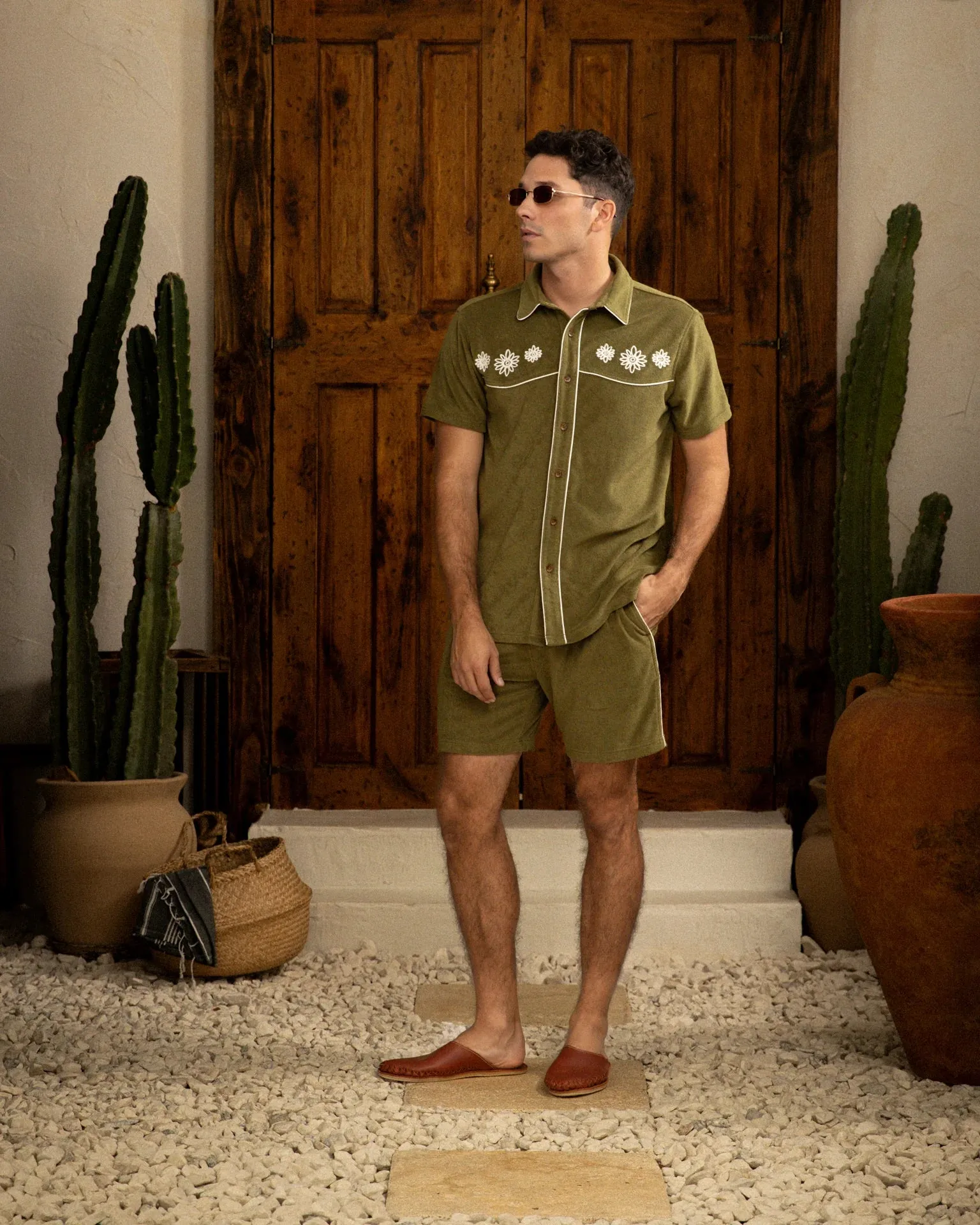 DANDY DEL MAR THE GAUCHO SHORT IN ARBEQUINA