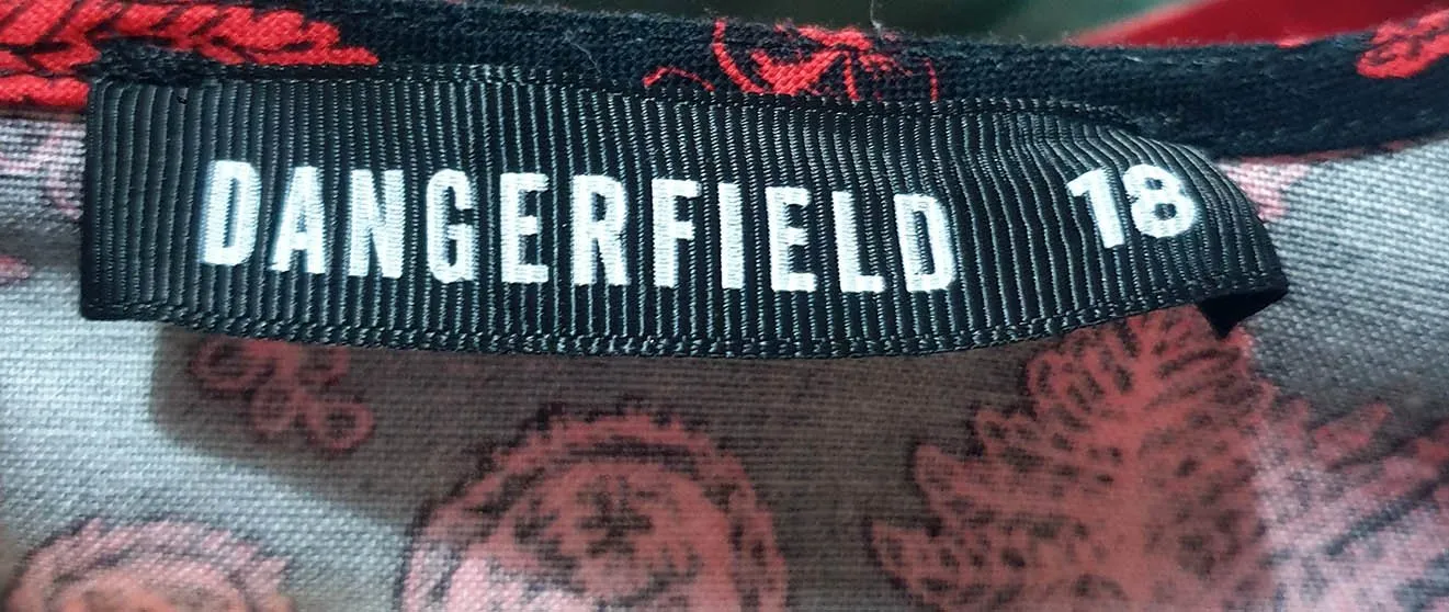 Dangerfield black and red dress size 18