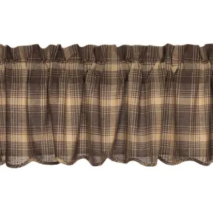 Dawson Star Plaid Scalloped Valance (Choose Size)