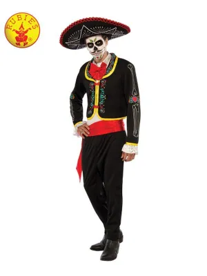 Day Of The Dead Senor Costume Size Plus