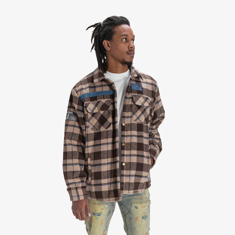 DAZED FLANNEL JACKET (BROWN)