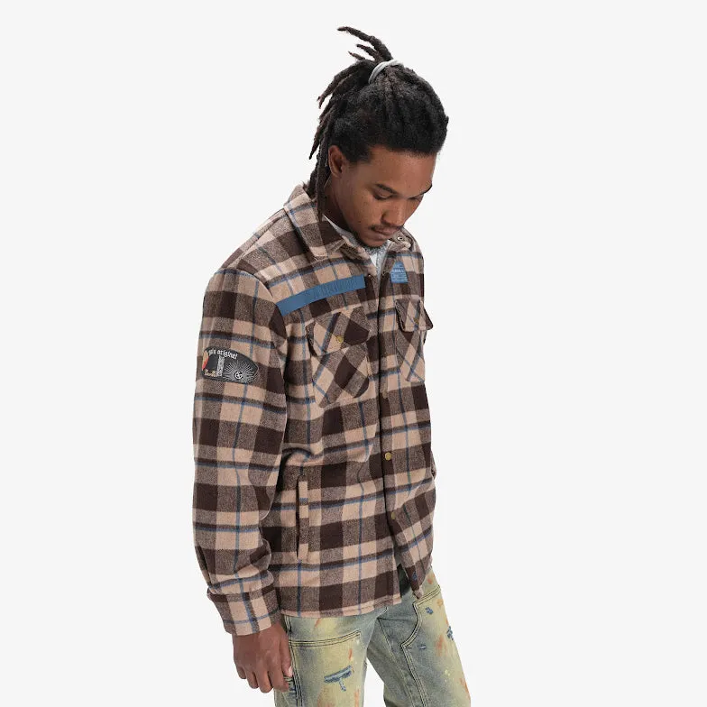 DAZED FLANNEL JACKET (BROWN)