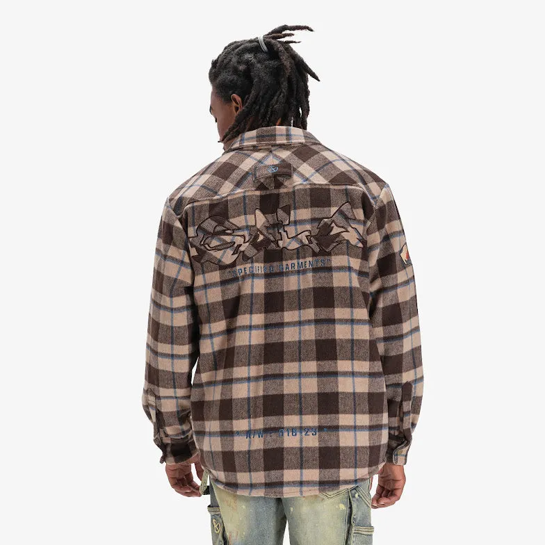 DAZED FLANNEL JACKET (BROWN)