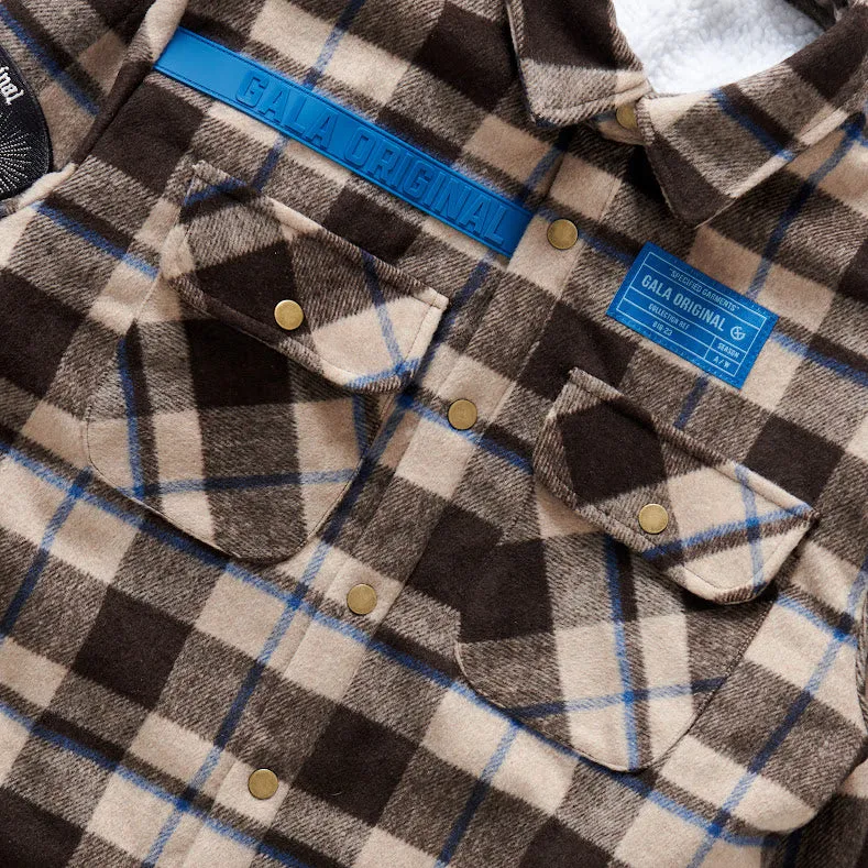DAZED FLANNEL JACKET (BROWN)