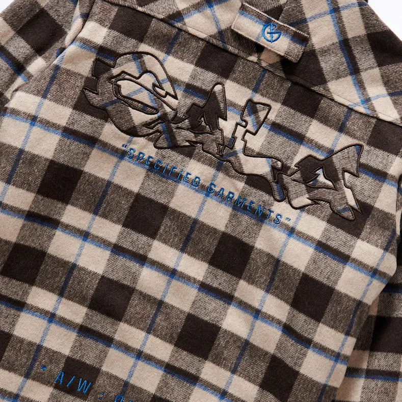 DAZED FLANNEL JACKET (BROWN)