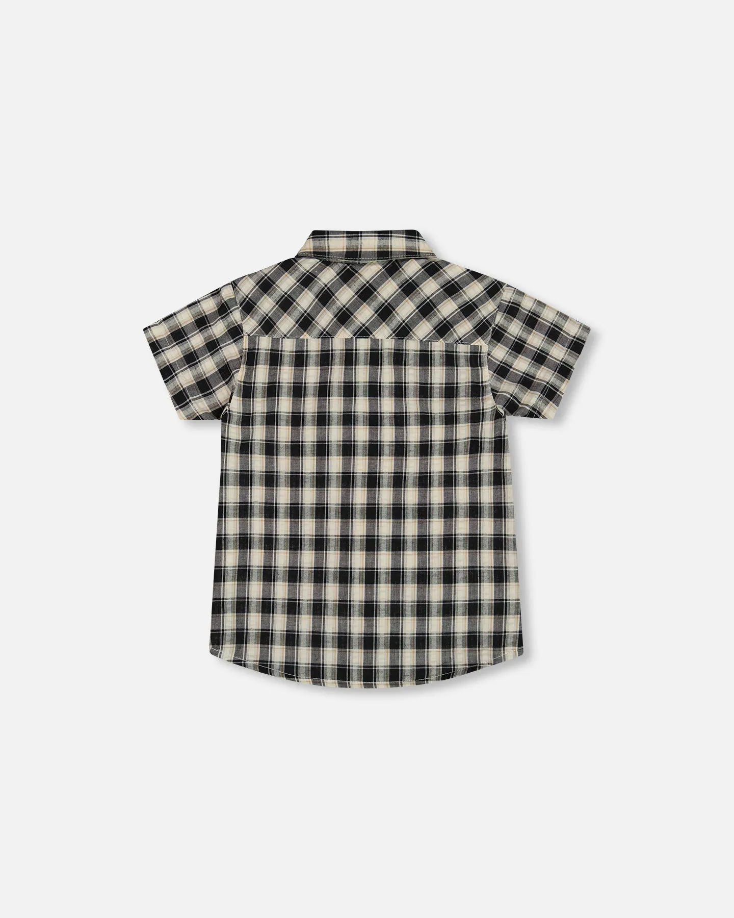 Deux Par Deux Check Print Shirt