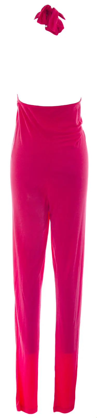 DIESEL Women's Hot Pink Jopy Tuta Halter Jumpsuit #00C8NI NEW