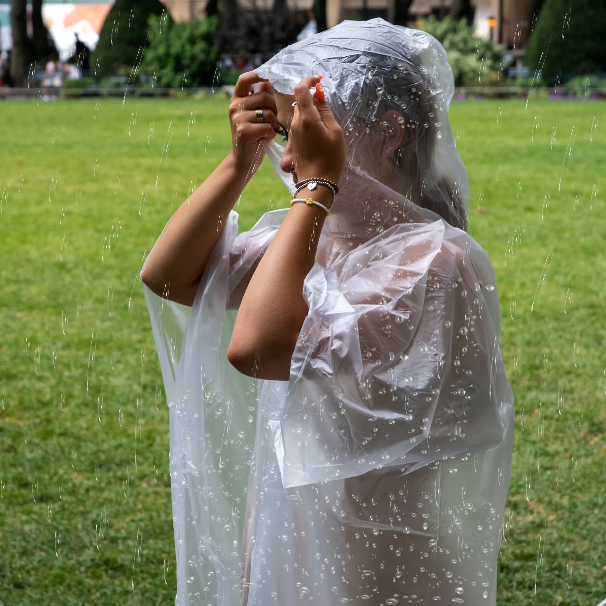Disposable Rain Ponchos - Clear NoveltiesMart Wholesale