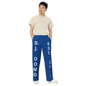 D.J. Domo "Est" Unisex 2 Tone Wide-Leg Pants Dark Blue/White