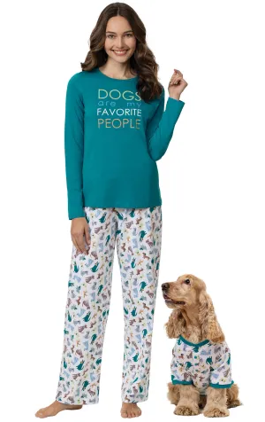 Dogs Are My Favorite Matching Pet & Owner Pajamas