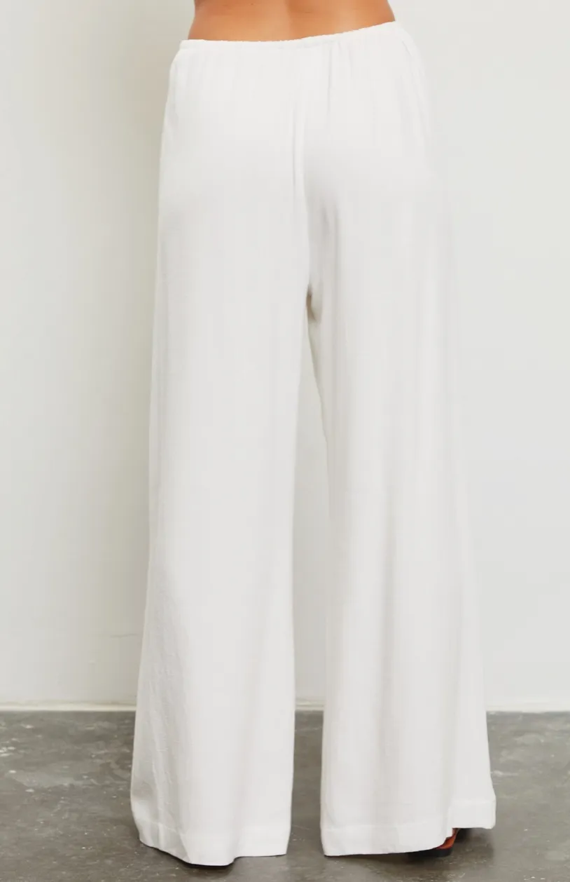 Drawstring Wide Leg Pant