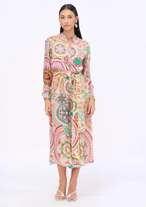 Dream-catcher jumpsuit and belt