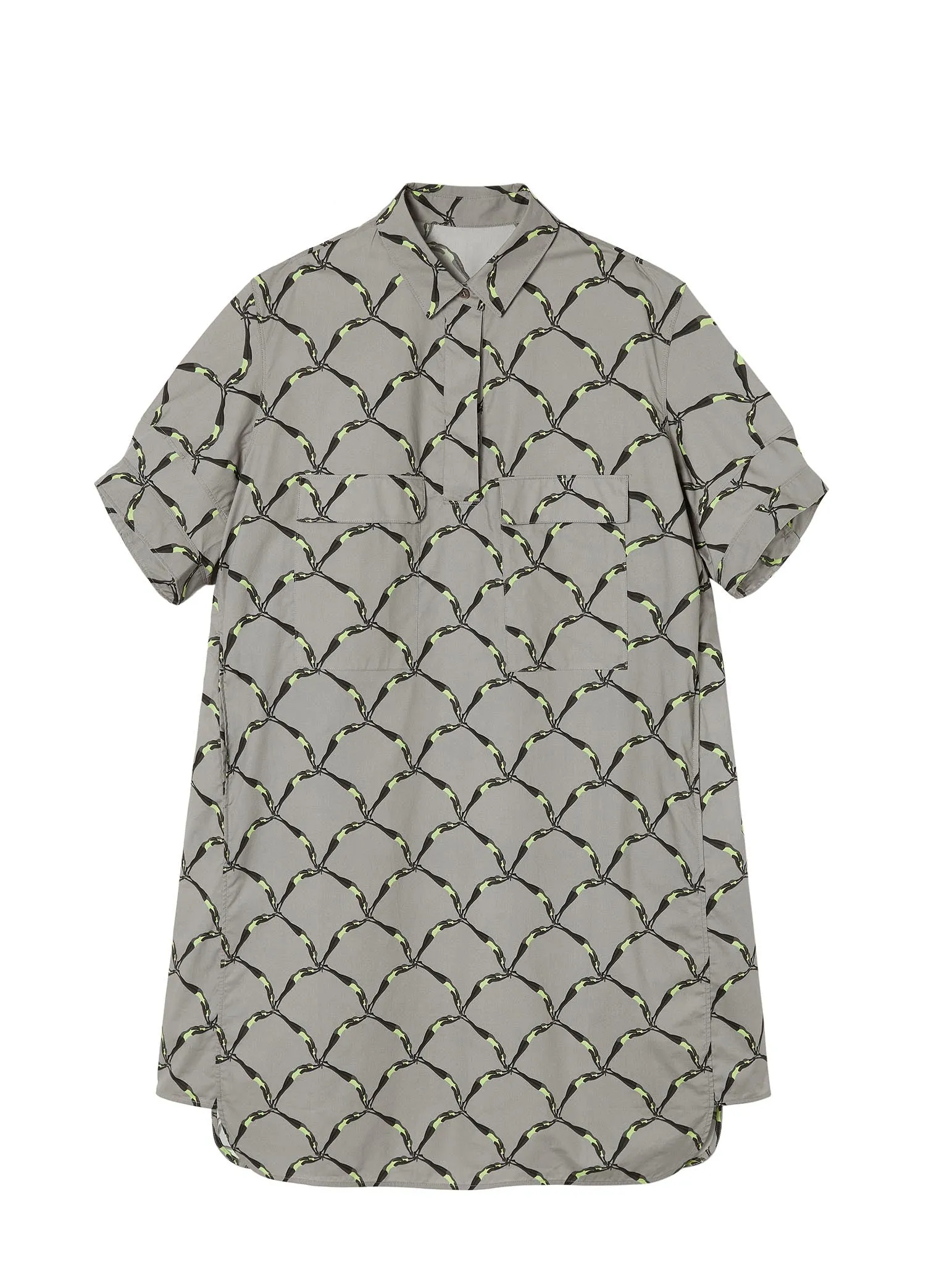 Dresses / JNBY Oversize Printed Short Sleeve Dress (100% Cotton)