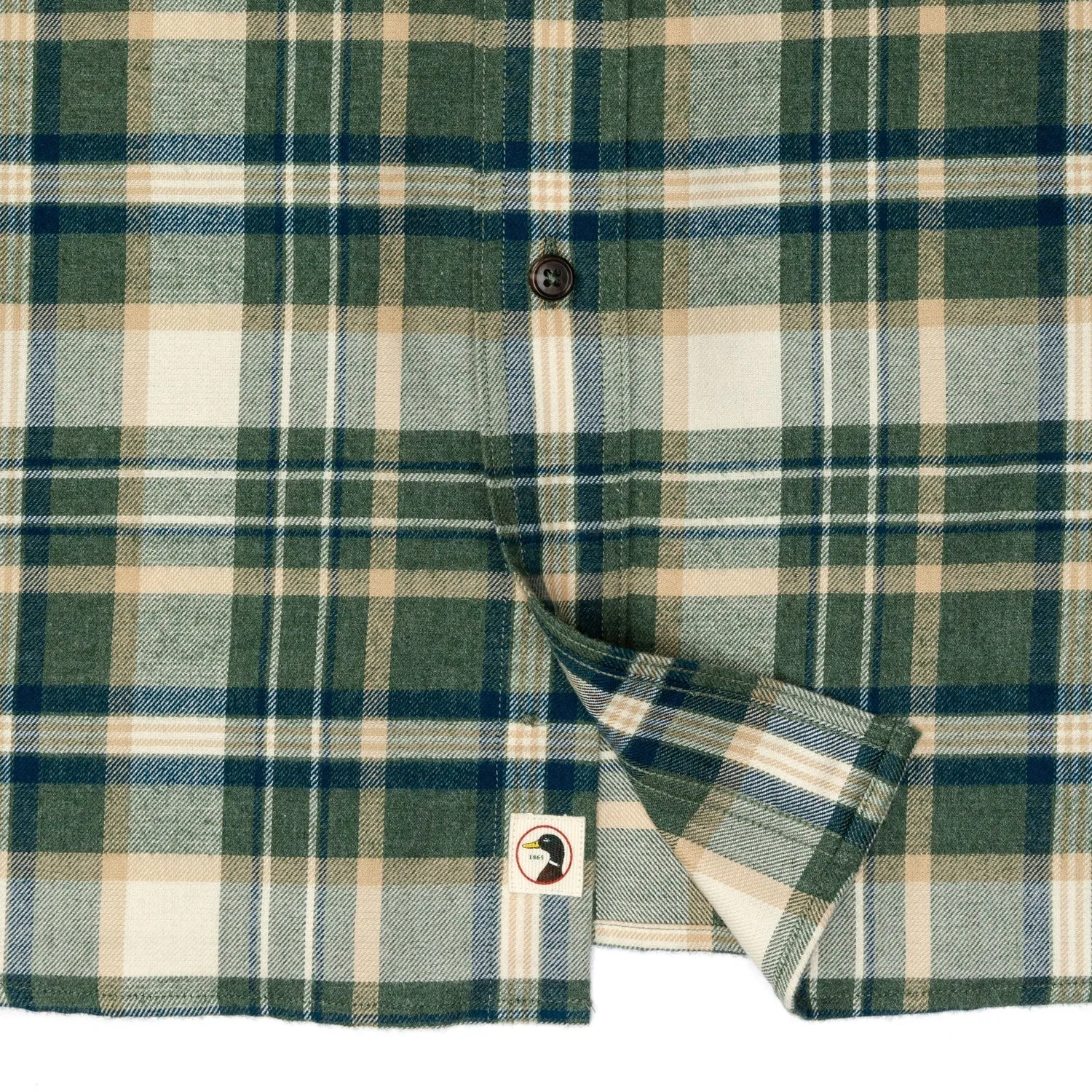 Duck Head Cotton Flannel Sport Stoker Plaid Shirt