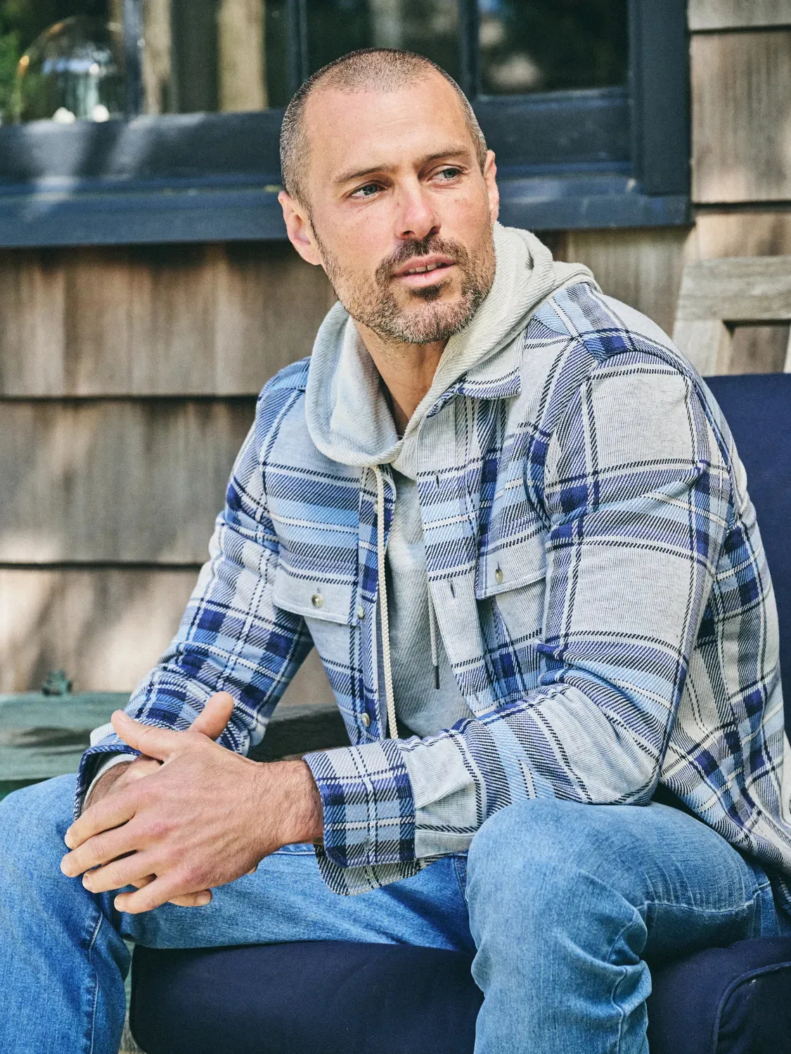 Dunewood Flannel | Big Surf Blue Plaid