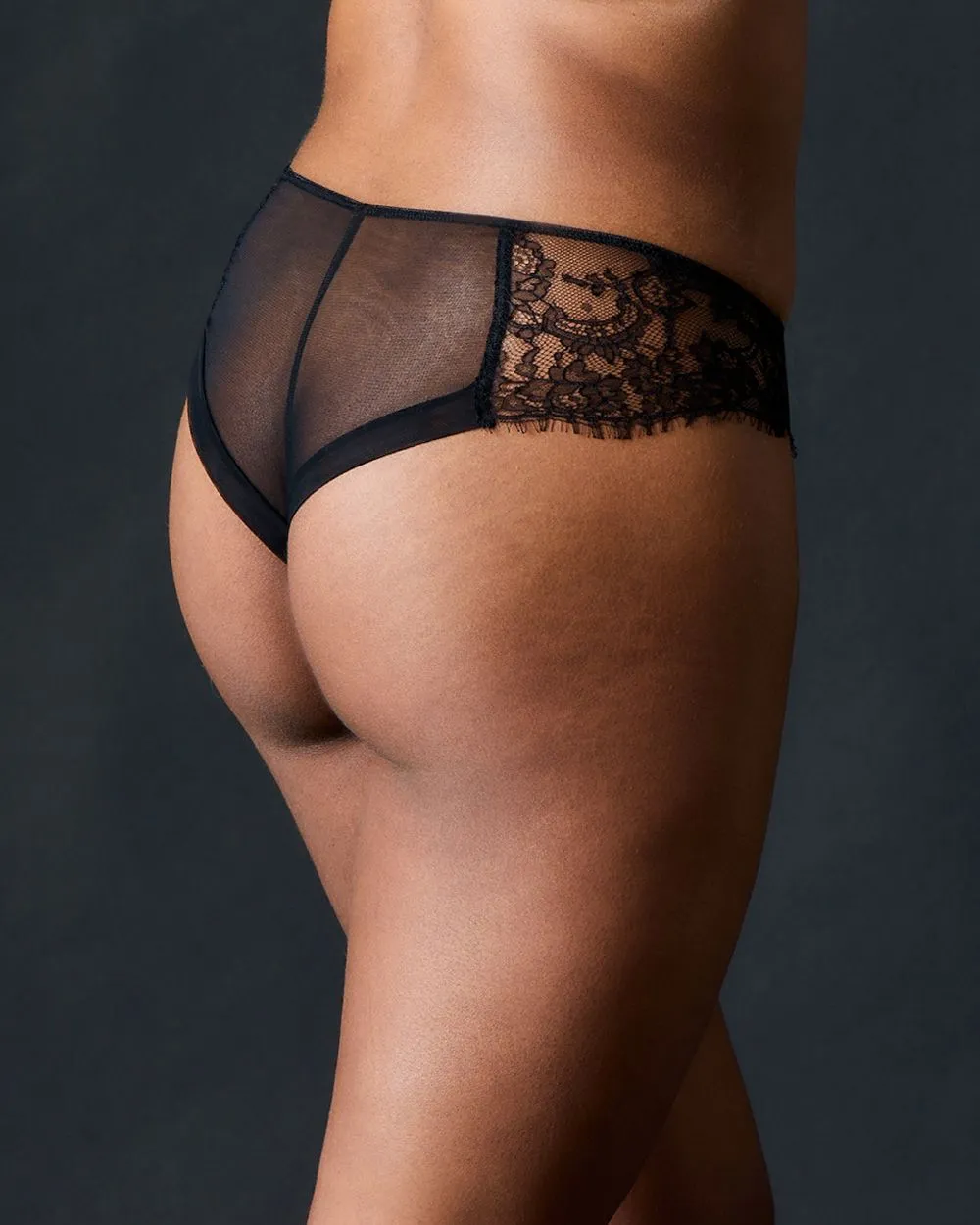 Dusk Leavers Lace Brazilian Brief