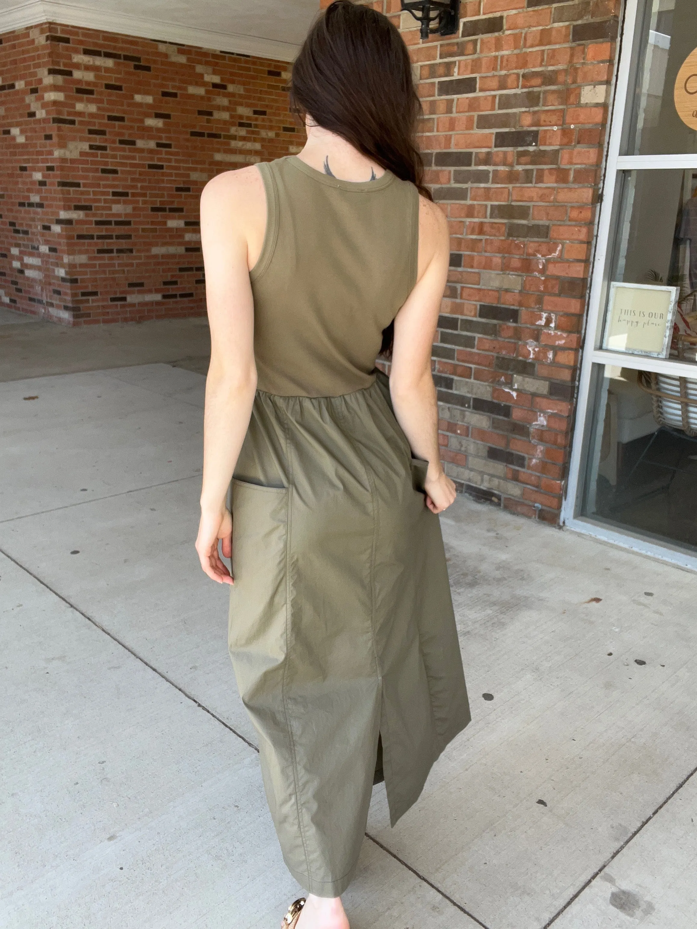Dusty Olive Dress