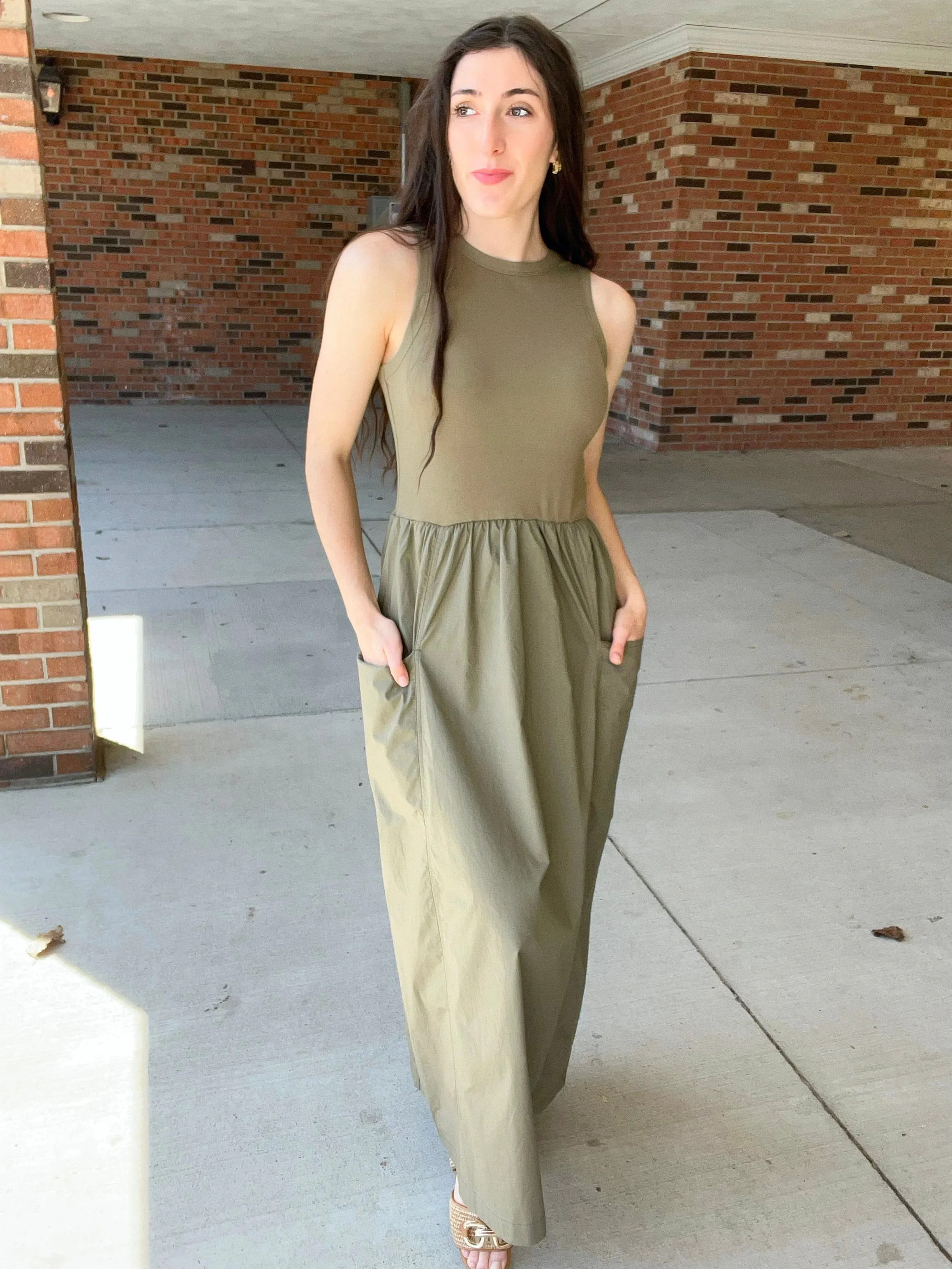 Dusty Olive Dress