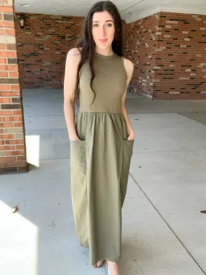 Dusty Olive Dress