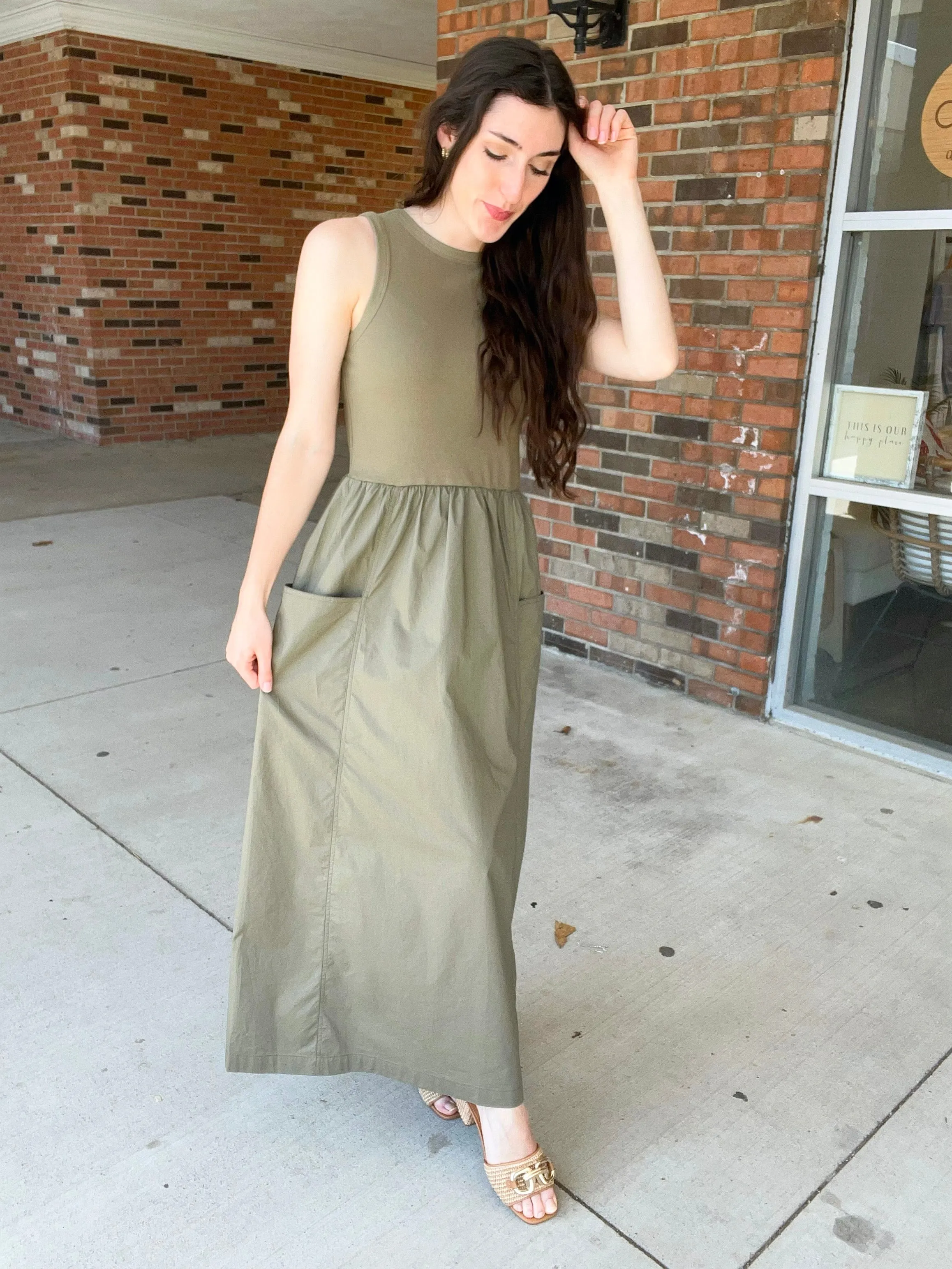Dusty Olive Dress