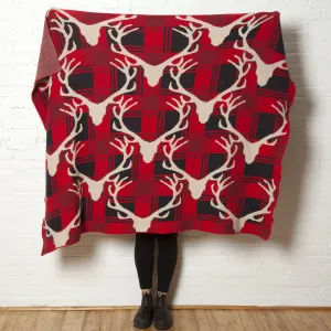 Eco Stag Plaid Throw