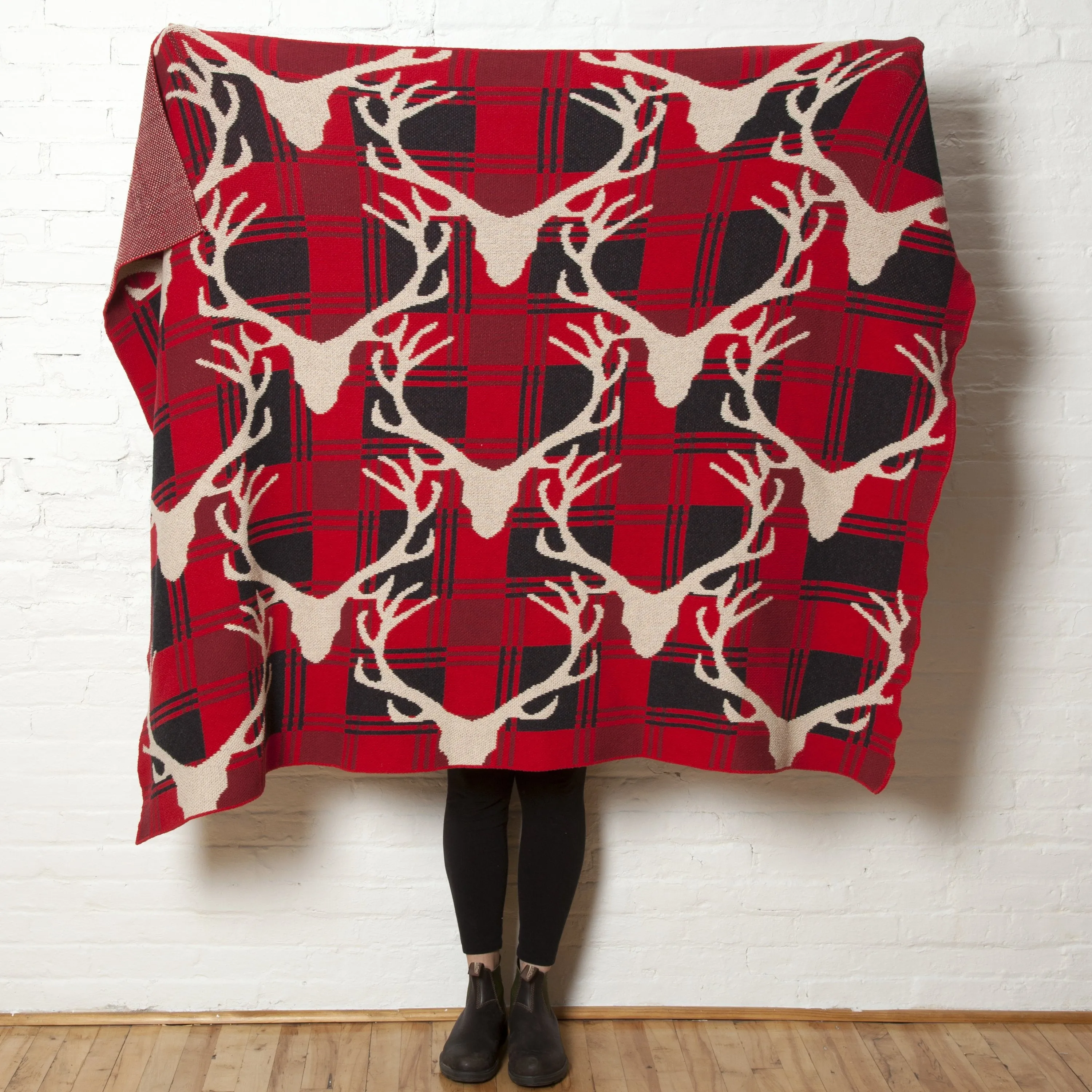 Eco Stag Plaid Throw