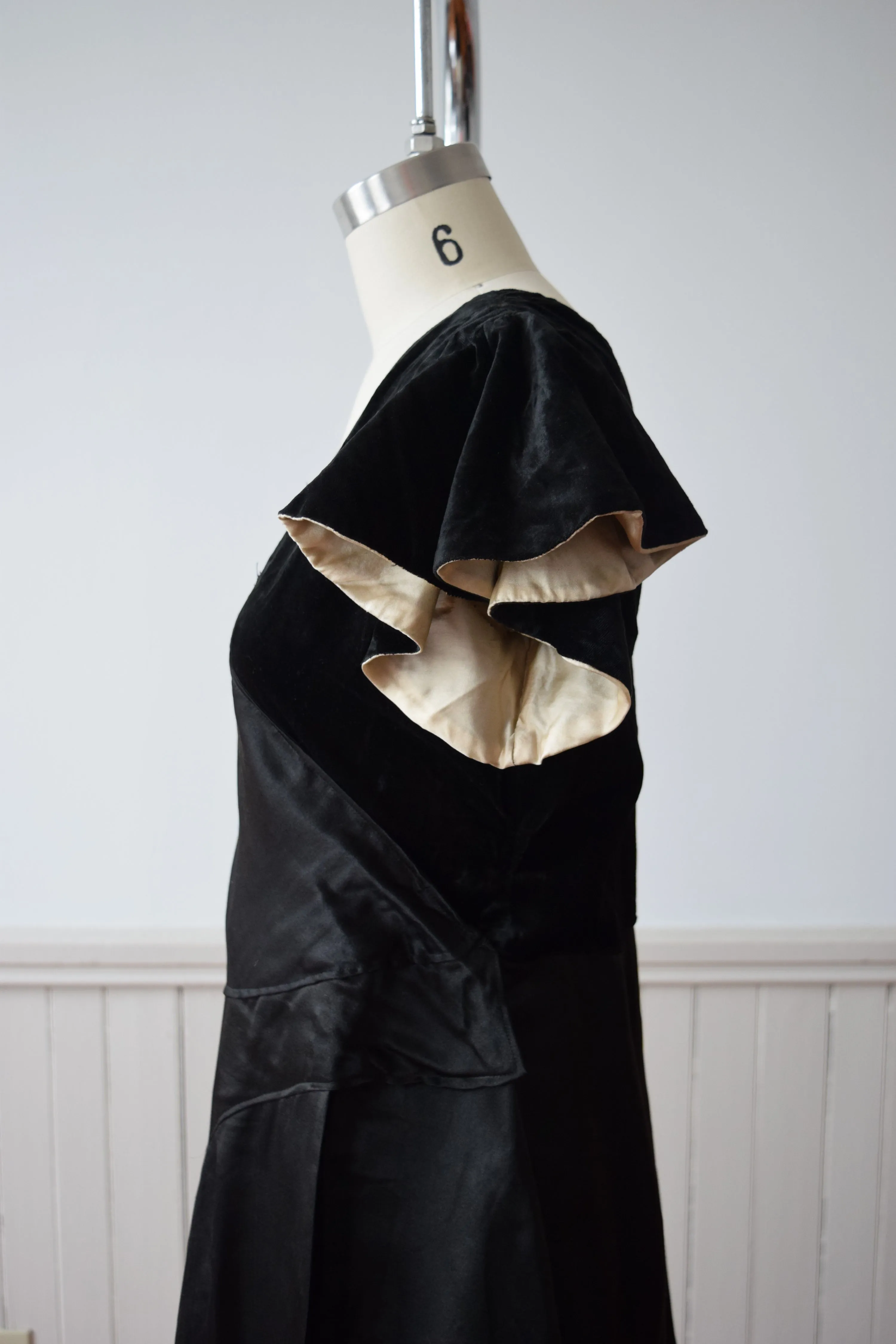 Edwardian Flutter Sleeve Wrap Dress | S
