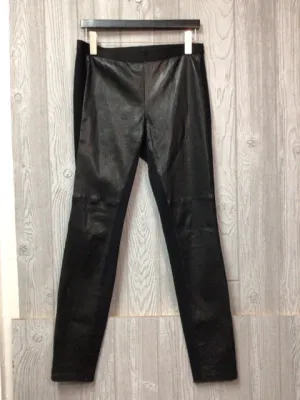 Eileen Fisher Lamb leather panel Pants Size Small