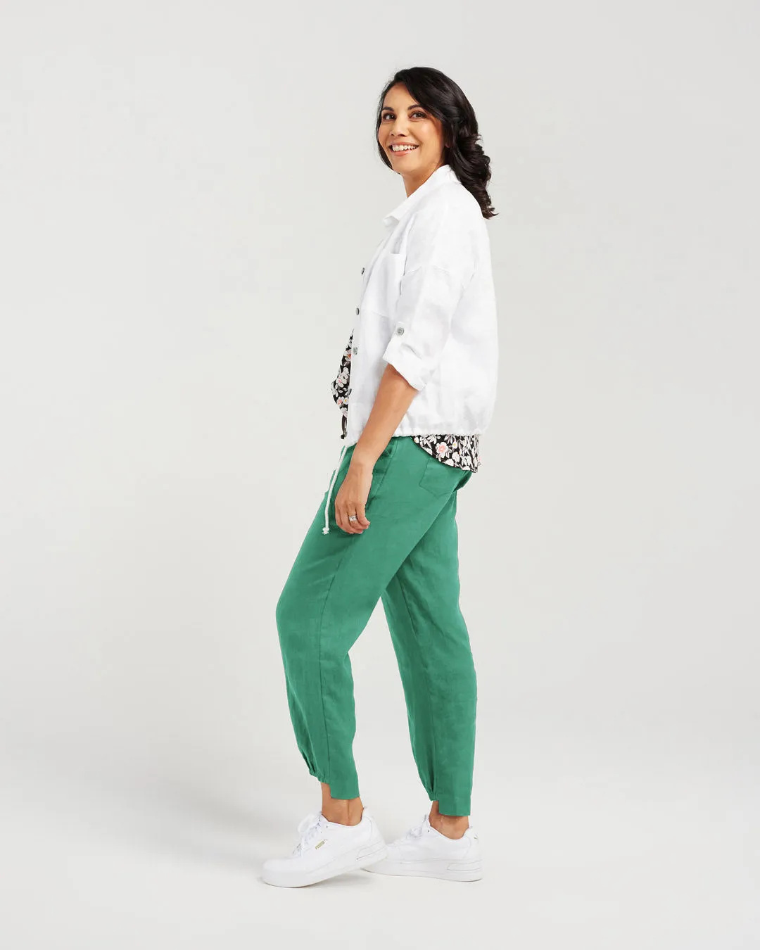 Elastic Waist Detailed Hem Pant