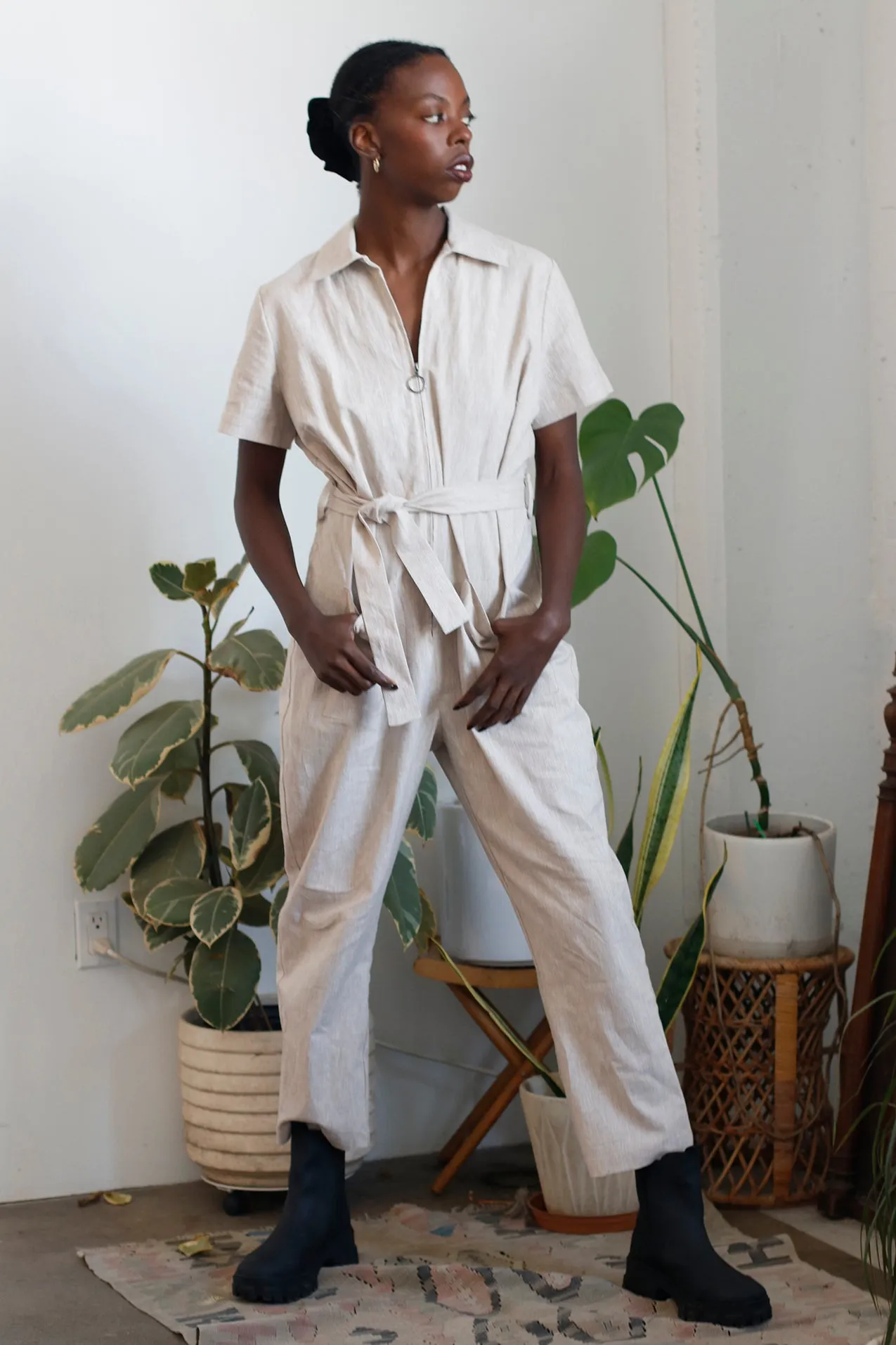 Elena Jumpsuit - Sand