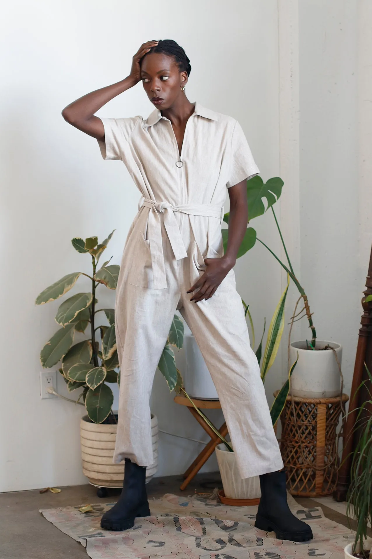 Elena Jumpsuit - Sand