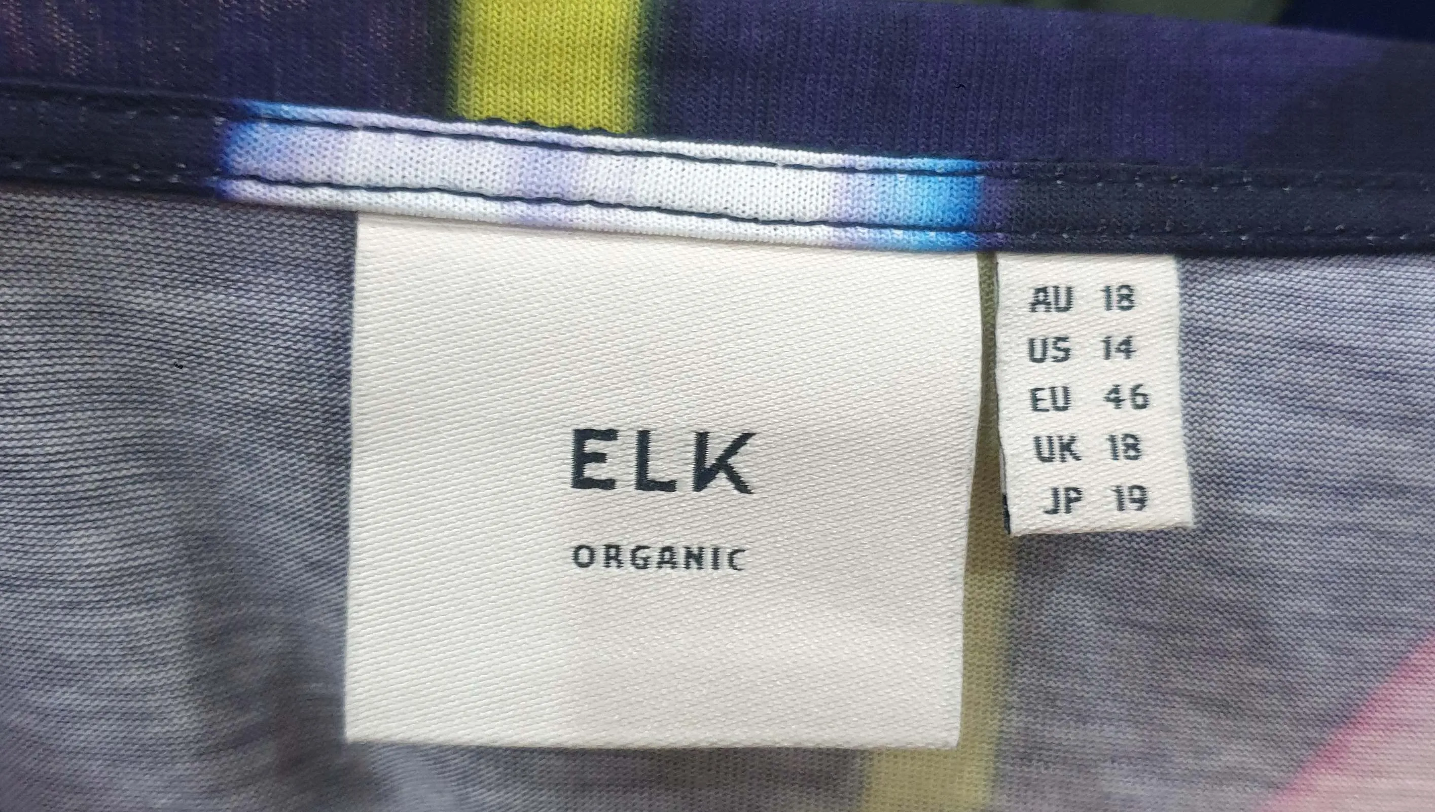 Elk colourful half sleeve dress size 18