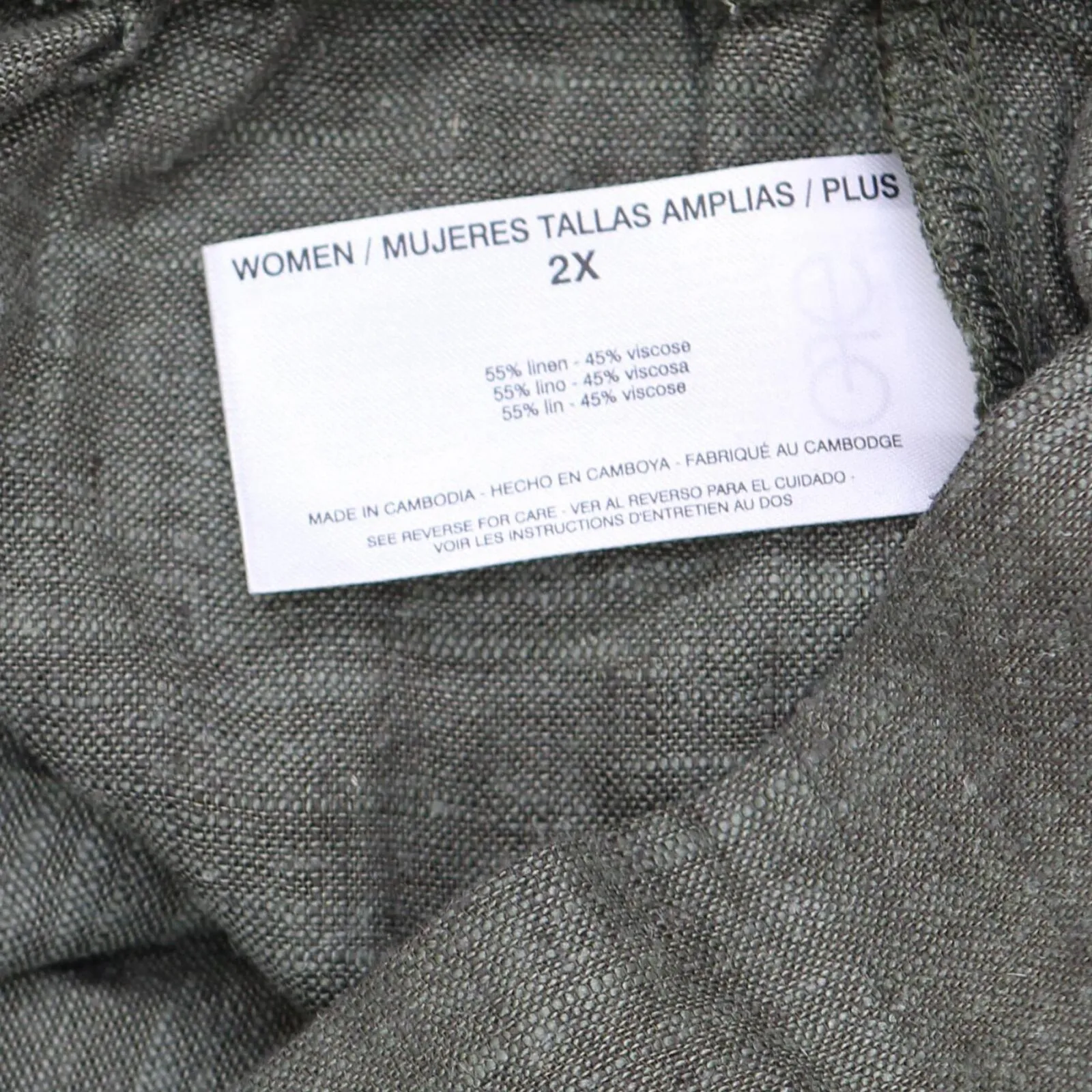 Ella Moss Womens Wide Leg Pull On Linen Blend Pants 1776705