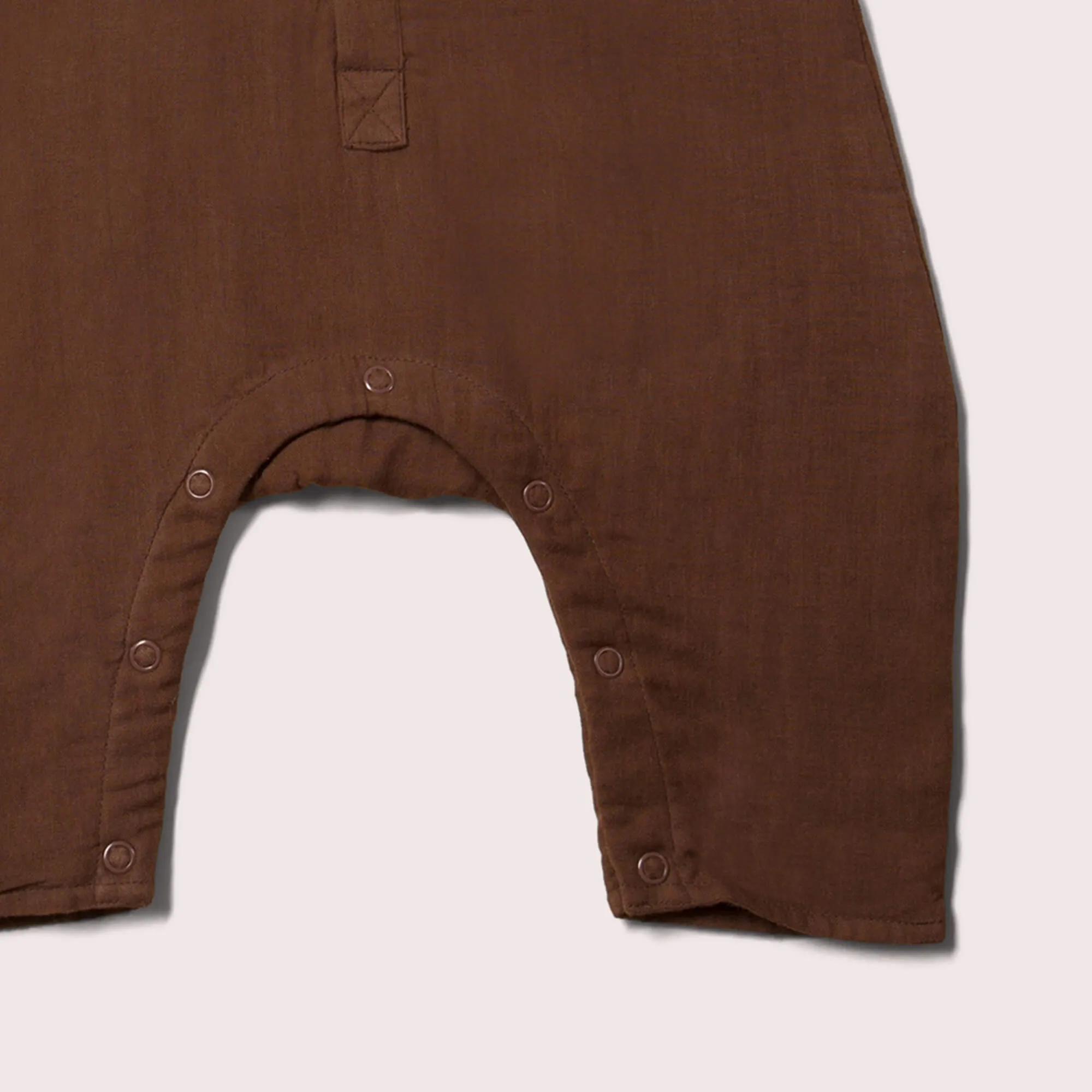 Embroidered Fox Organic Long Sleeve Jumpsuit