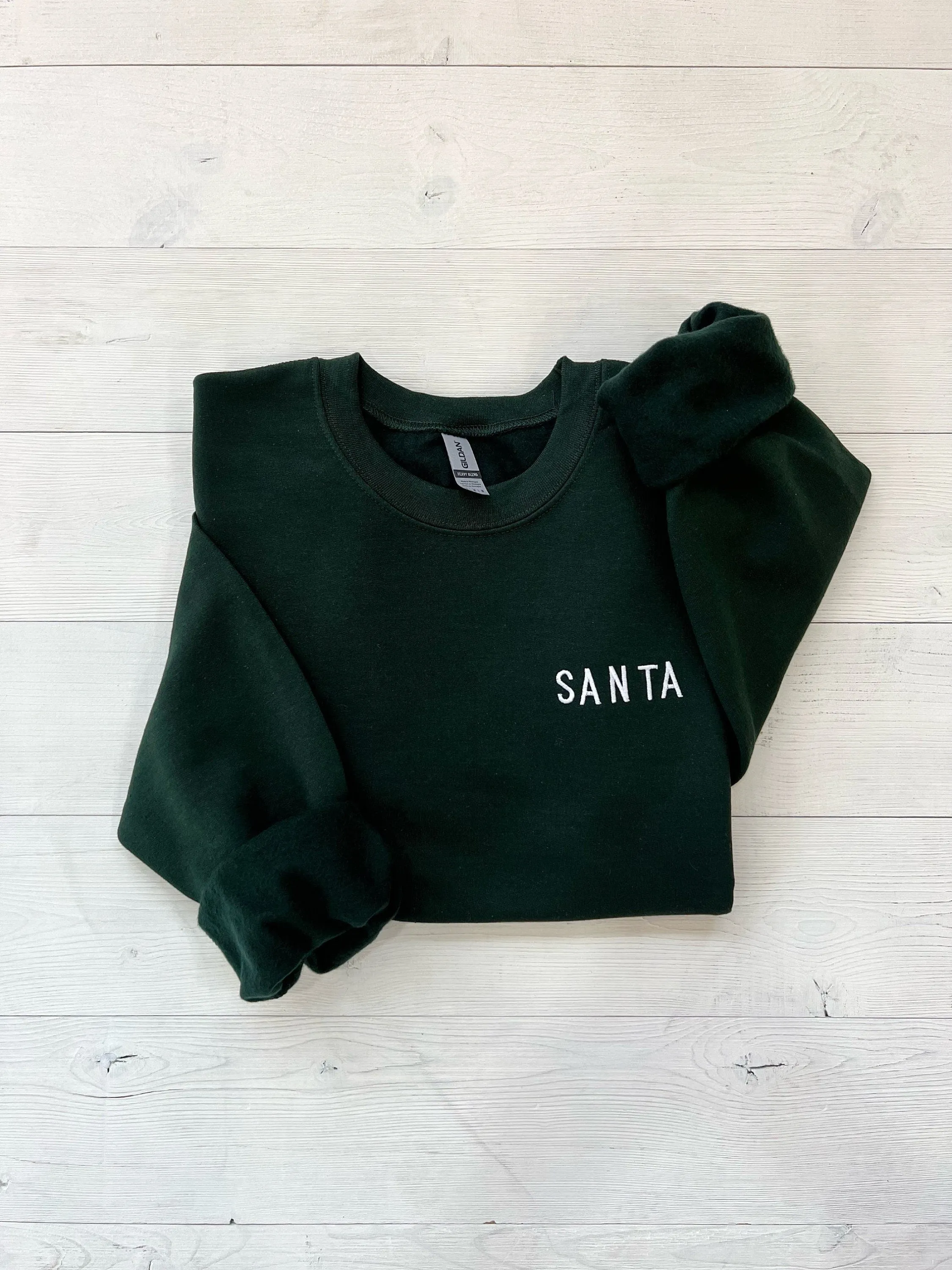 Embroidered Santa's Babe Couple Christmas Matching Sweatshirts