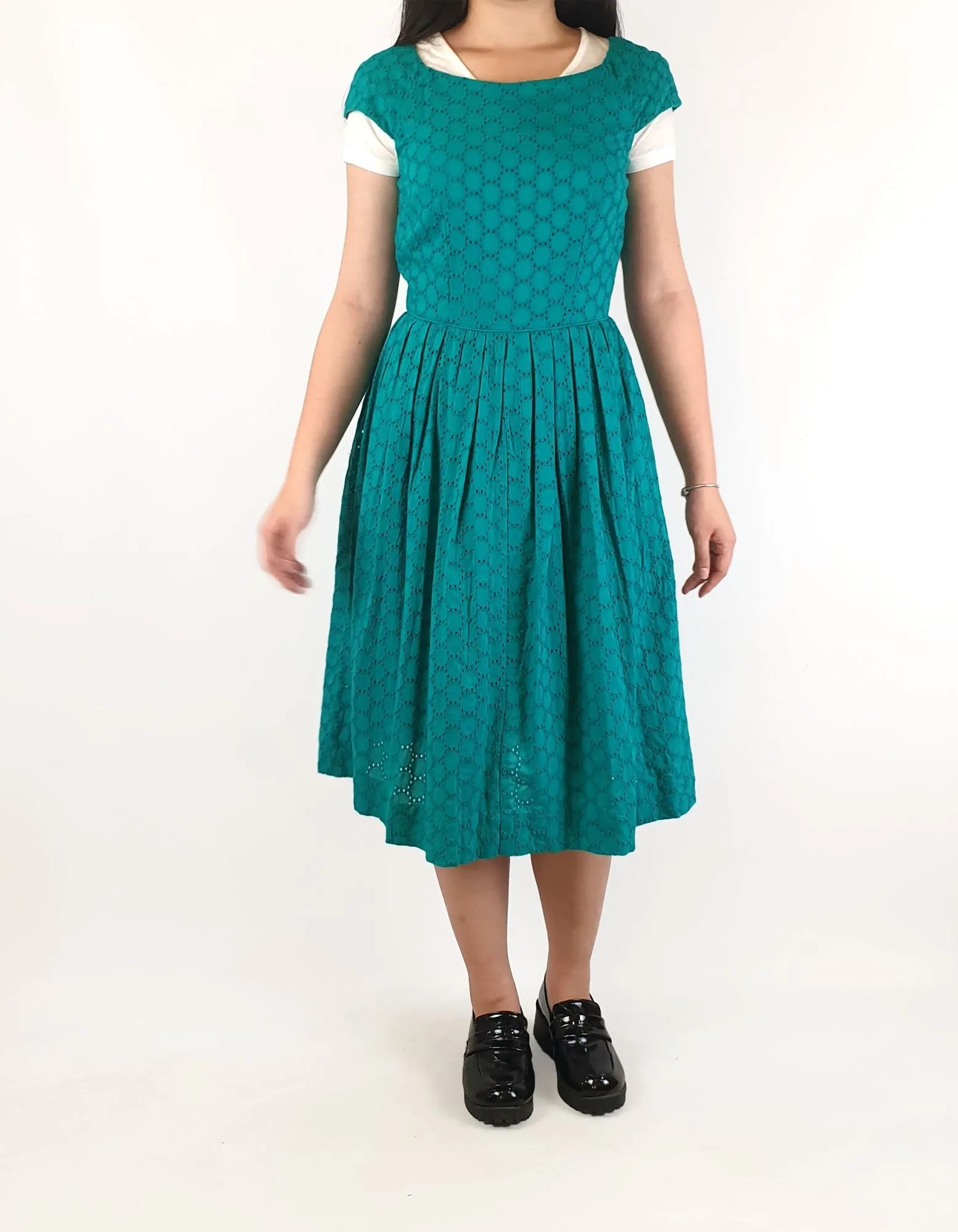 Emily and Fin green cap sleeve dress size XXS