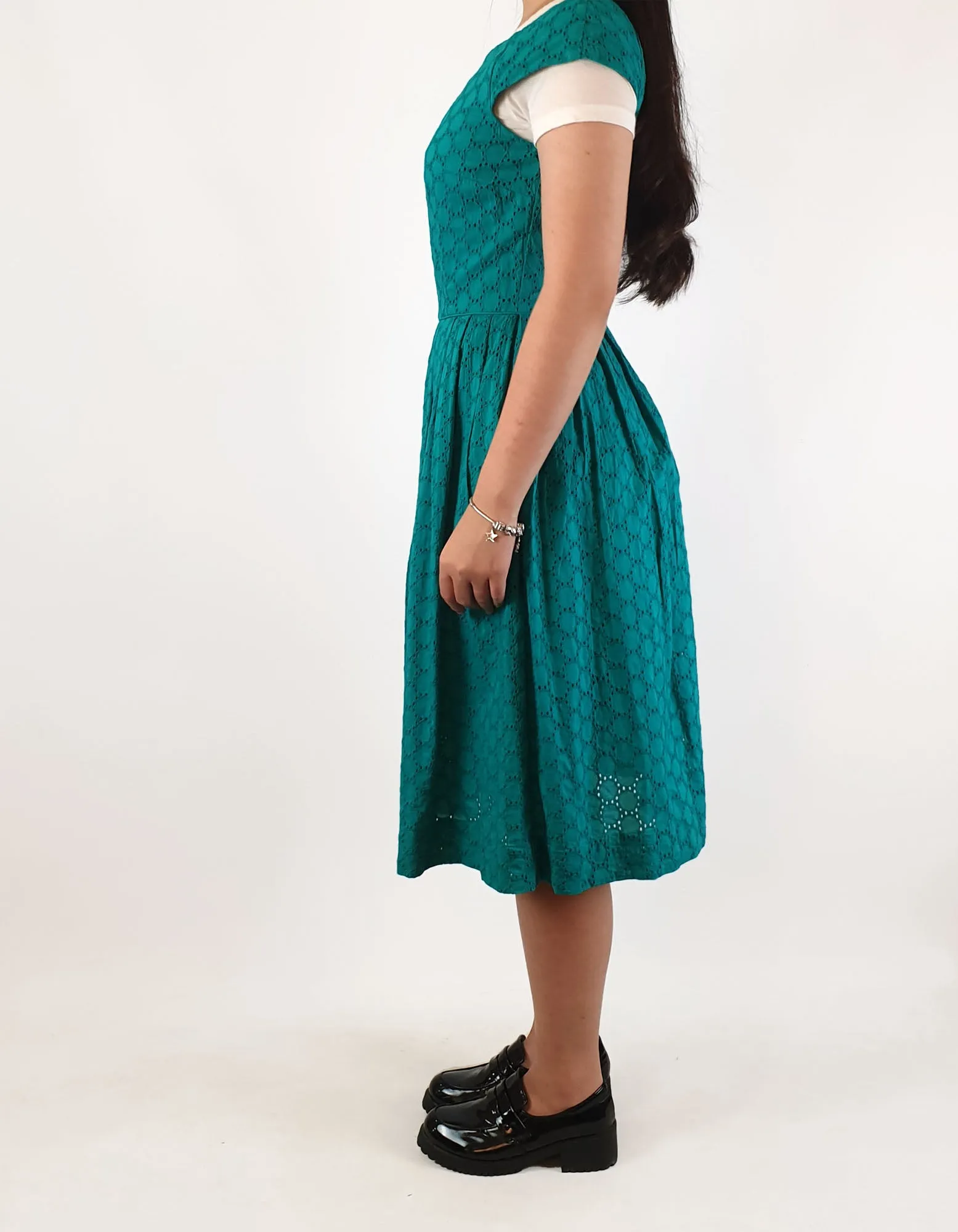 Emily and Fin green cap sleeve dress size XXS