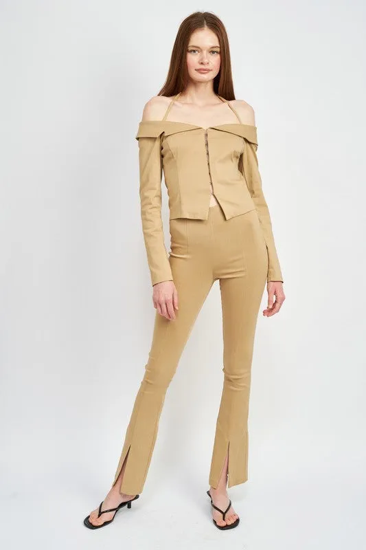 Emory Park SPAGHETTI STRAP OFF SHOULDER TOP