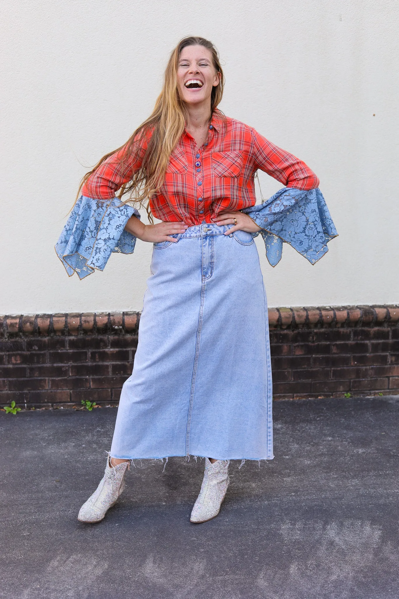 Eros Washed Plaid Shirt