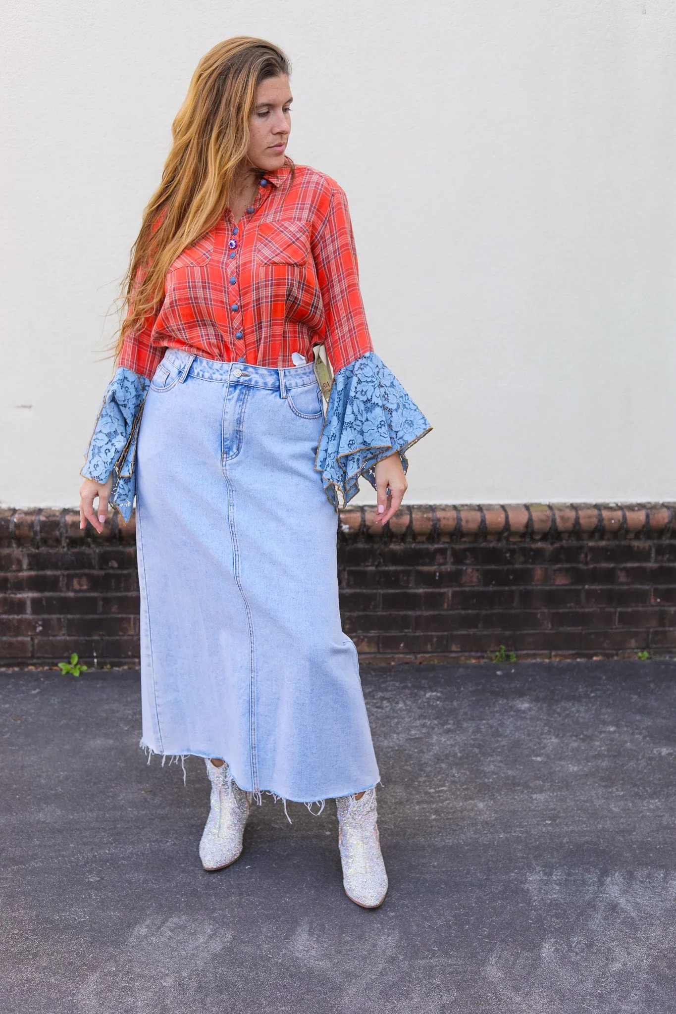 Eros Washed Plaid Shirt