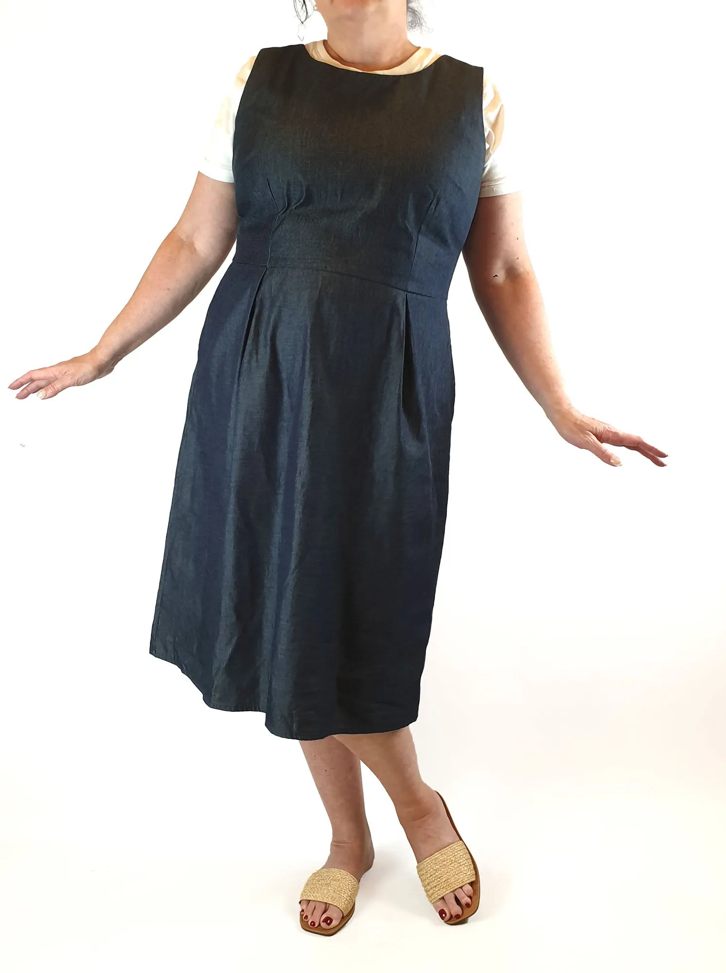 Essaye by Surface Art denim sleeveless dress size XL