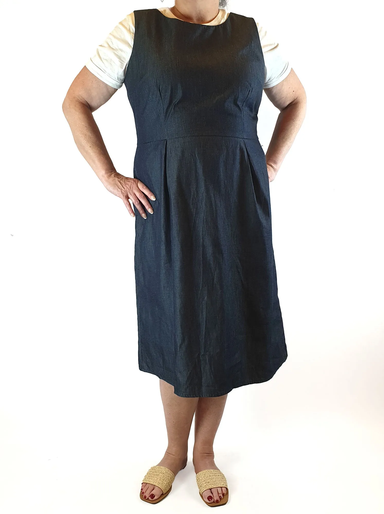 Essaye by Surface Art denim sleeveless dress size XL